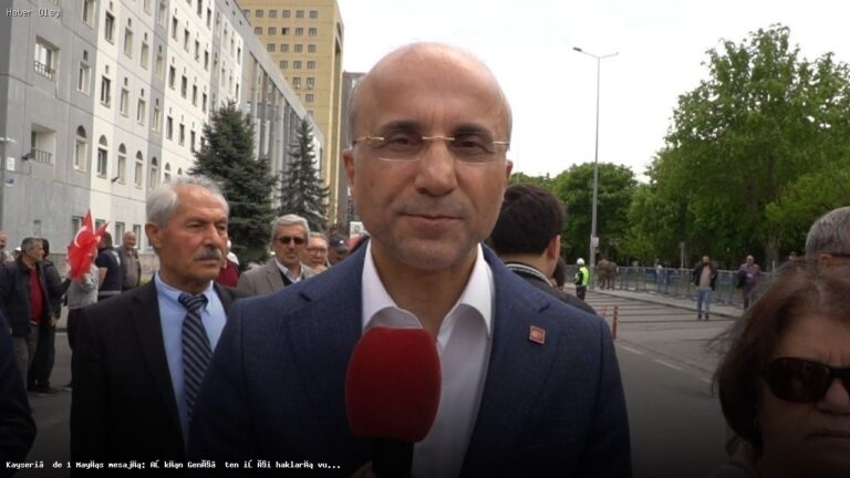 Aşkın Genç’in 1 Mayıs Mesajı: İşçi Haklarına Dikkat Çekti