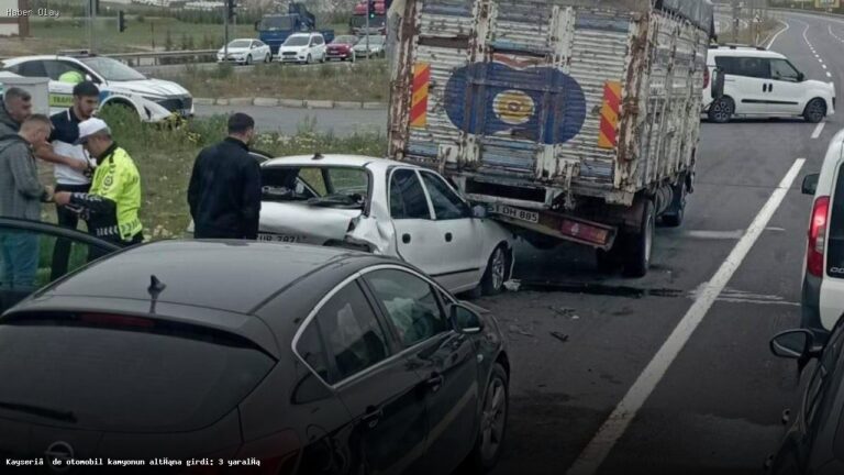 Kayseri’de Trafik Kazası: 3 Yaralı, Olay Nasıl Oldu?
