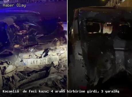 Kocaeli’de zincirleme kaza: 3 yaralı hastaneye kaldırıldı