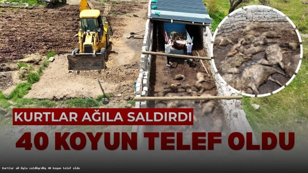 Kurtlar Ağıla Saldırdı: 40 Koyun Telef Oldu!