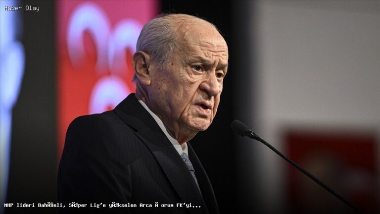 MHP Lideri Bahçeli’den Arca Çorum FK’ya Kutlama Mesajı