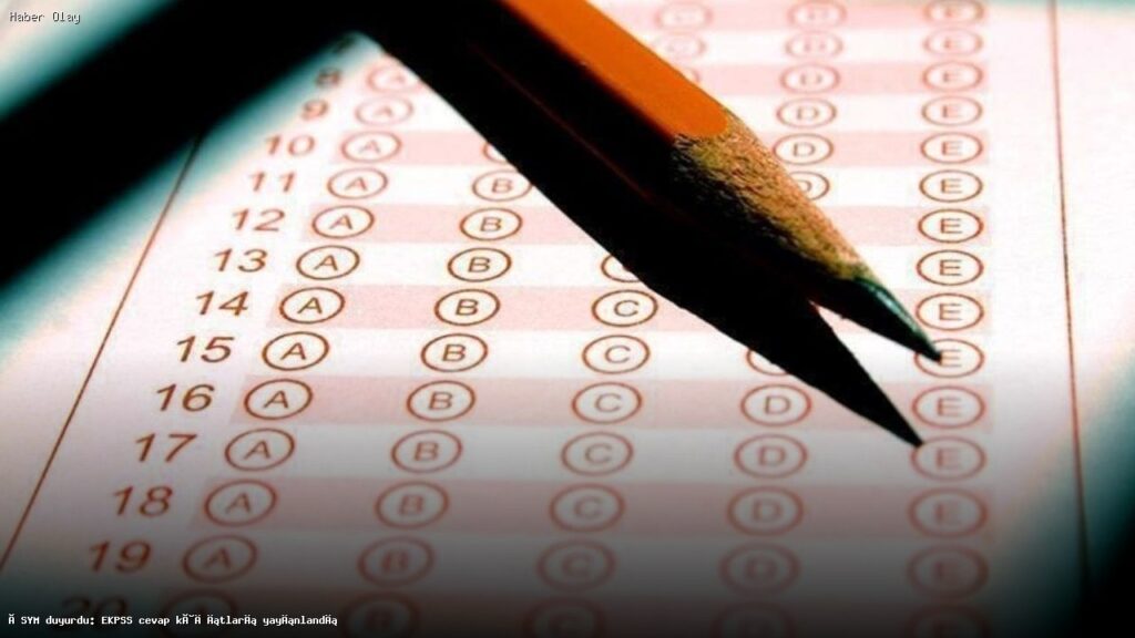2026 EKPSS Cevap Kâğıtları Erişime Açıldı: Adaylar Dikkat!