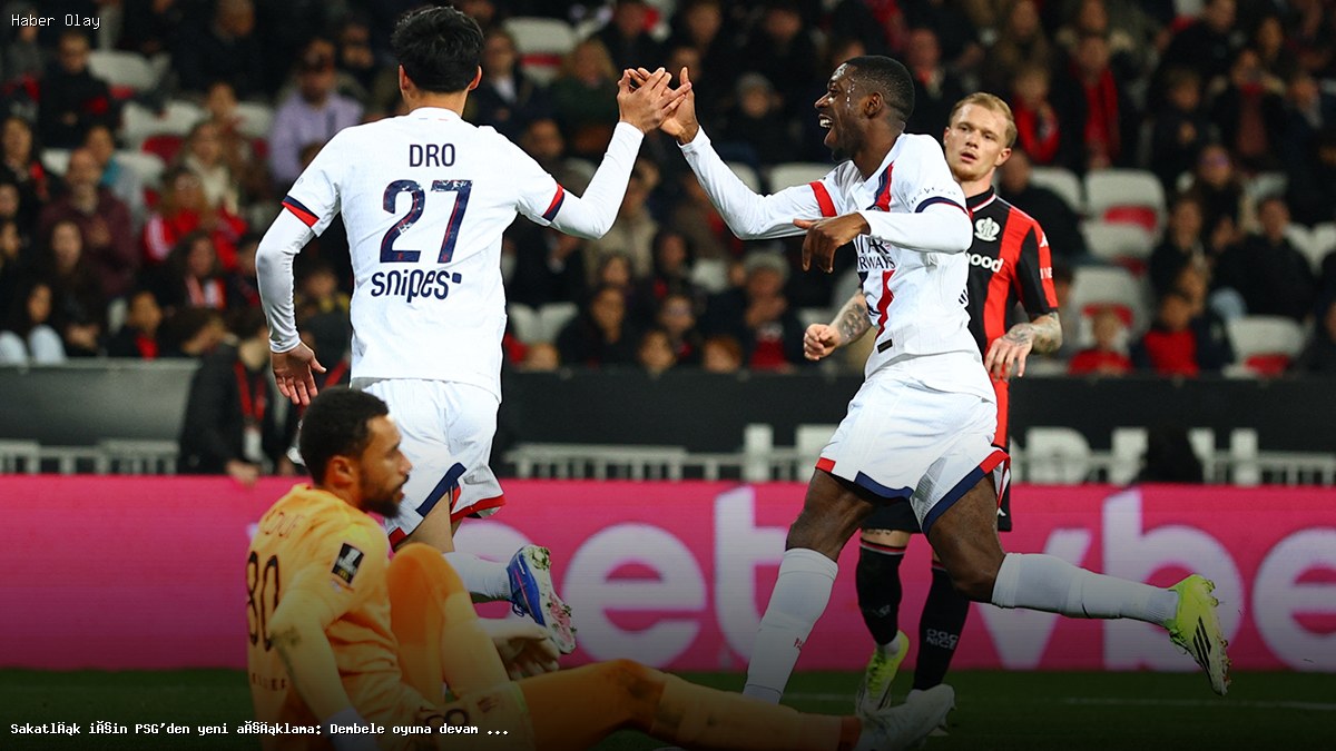 Sakatlık için PSG’den yeni açıklama: Dembele oyuna devam edememişti