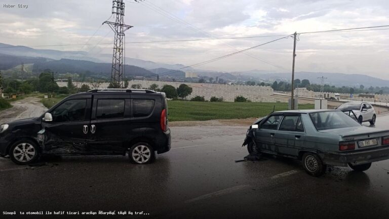 Sinop’ta Trafik Kazası: 3 Kişi Yaralandı