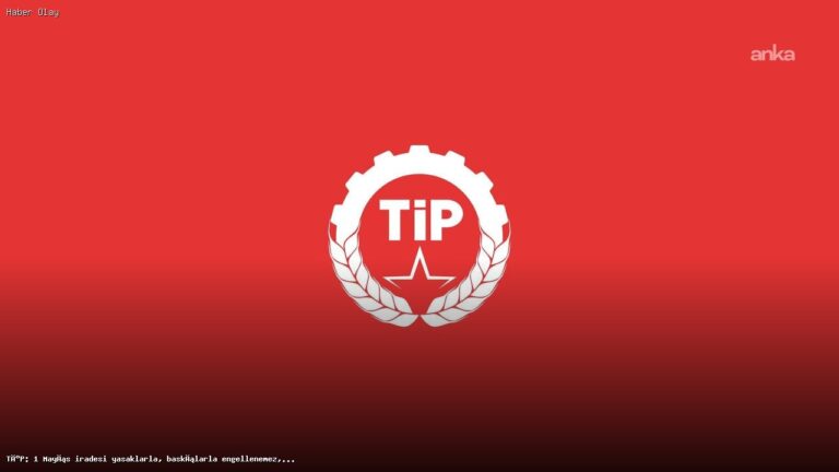 TİP: 1 Mayıs iradesi gözaltılarla engellenemez