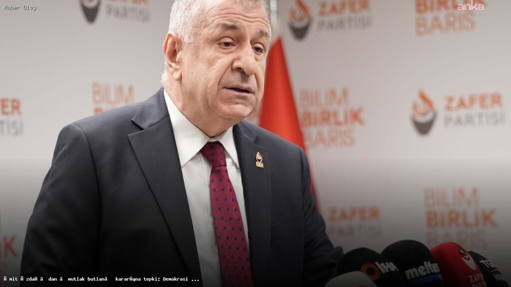 Ümit Özdağ’dan CHP’nin Kararına Sert Tepki