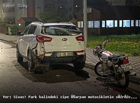 Sivas’ta motosiklet kazası: Genç sürücü hayatını kaybetti