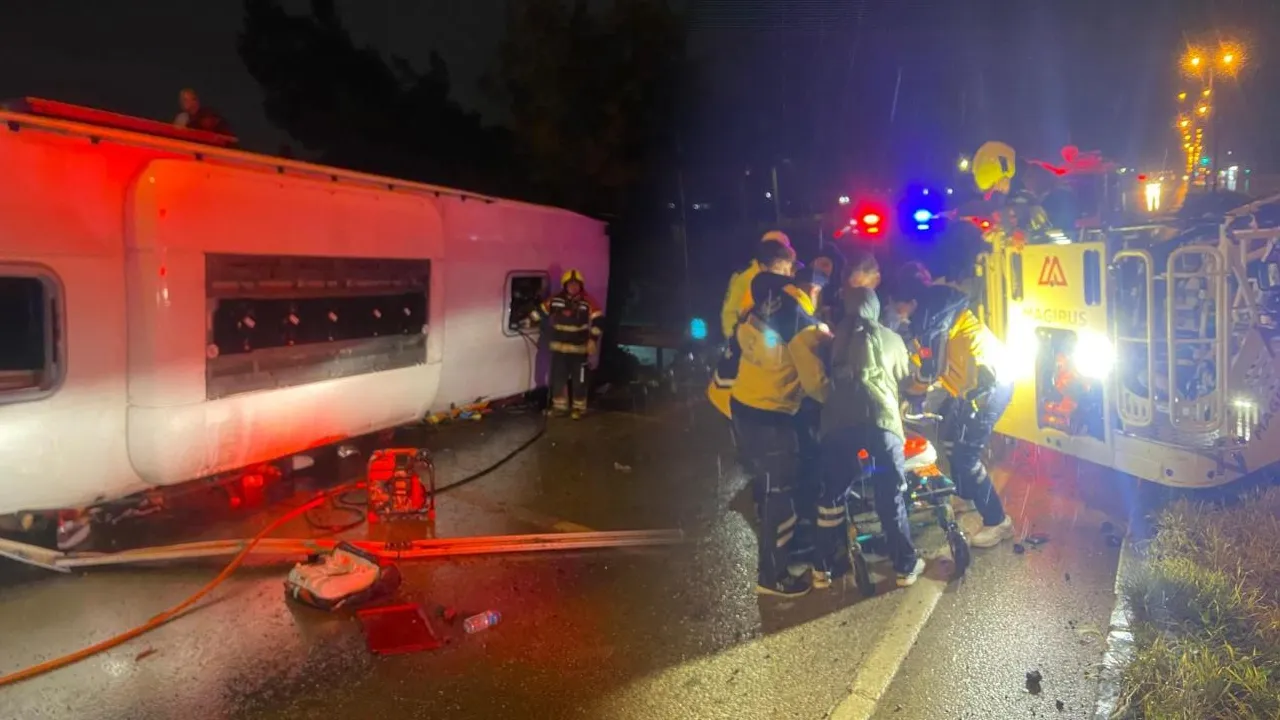 Bandırma’da Yolcu Otobüsü Devrildi: 3 Ölü, 30 Yaralı